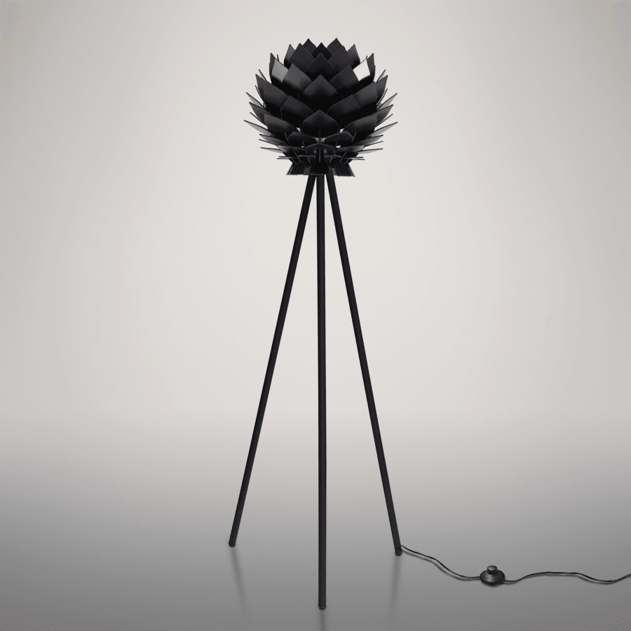 Prado Podna lampa Lotus crna