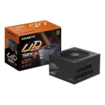 Gigabyte PSU, 750 W GM PG5 V2, 750 W Gold, ATX 3.1, Crni
