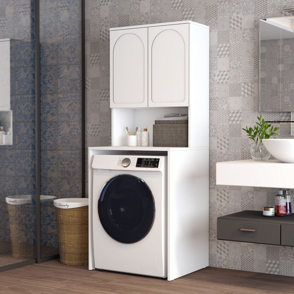 Hanah Home Lyon 60 ormarić za mašinu za pranje veša, bijela