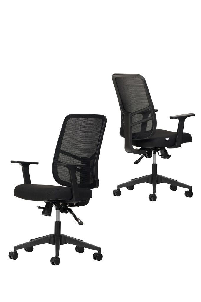 Hanah Home Set kancelarijskih stolica Leto 108, 2 dijela, Crna