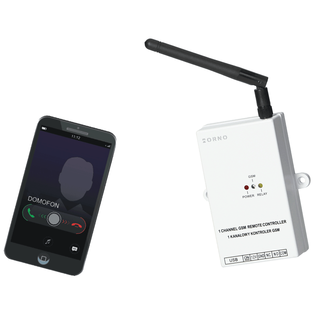 Extel GSM kontroler za upravljanje kapijom OR-GB-458, USB ulaz, 4G, Bijeli