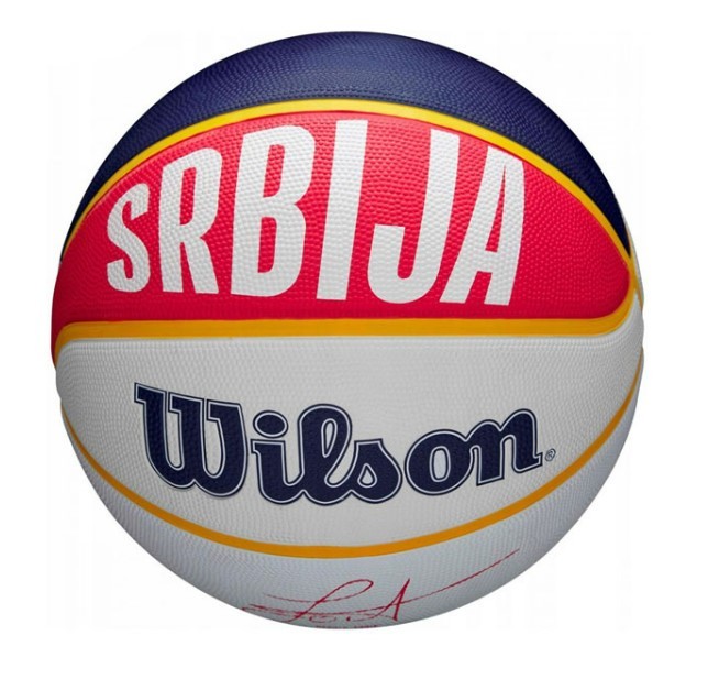 WILSON Lopta za košarku NBA Player Local BSKT Jokić bela
