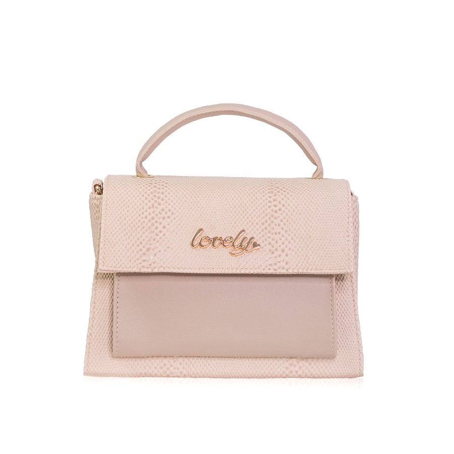 Lovely Bag Ruby - Bež Torba, Crni Metal