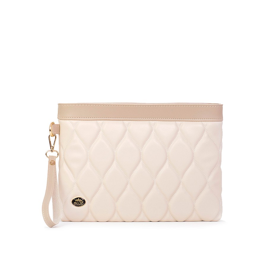 Lovely Bag Isa - Bež Torba, Srebreni Metal