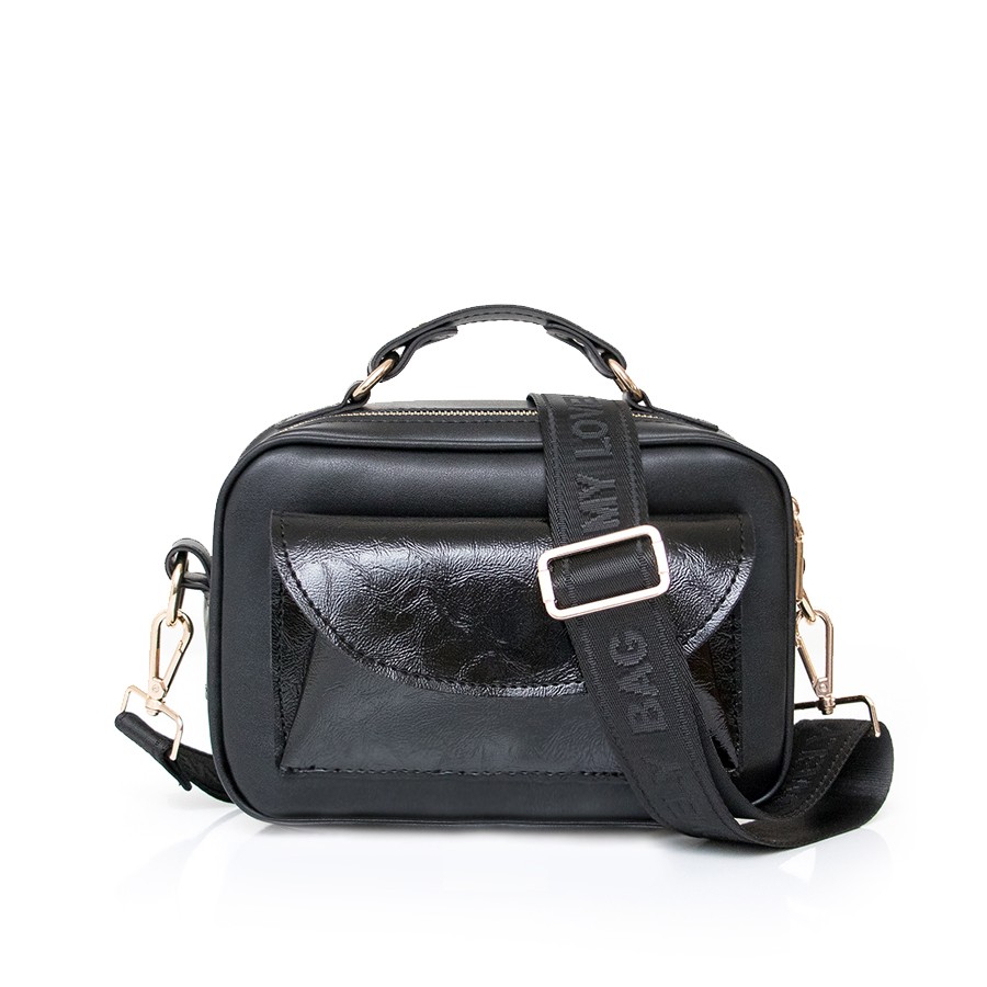 Lovely Bag Gianna - Crna  Torba, Crni Metal