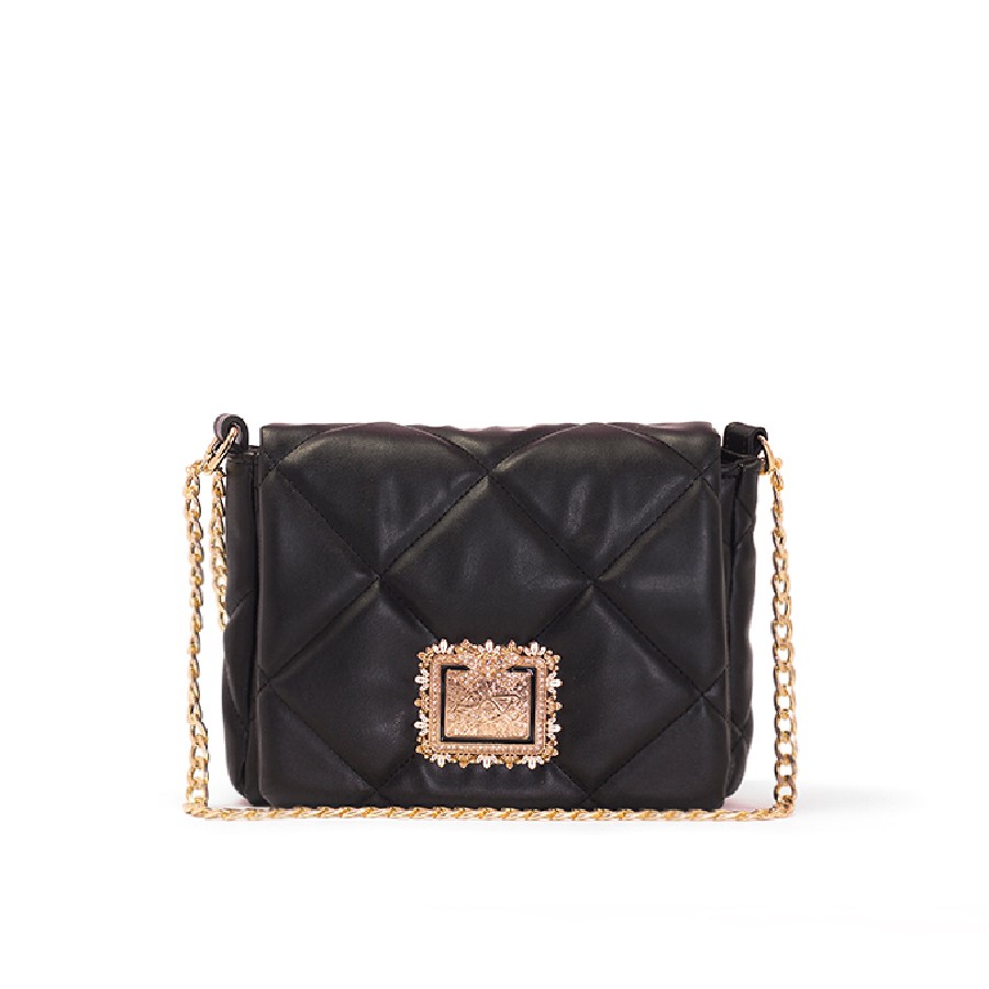 Lovely Bag Diva Baby - Crna Torba, Crni Metal