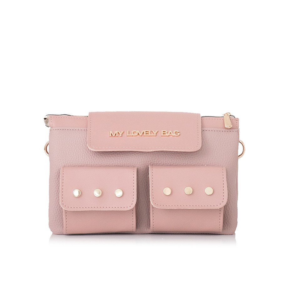 Lovely Bag Gwen - Puder Torba, Zlatni Metal