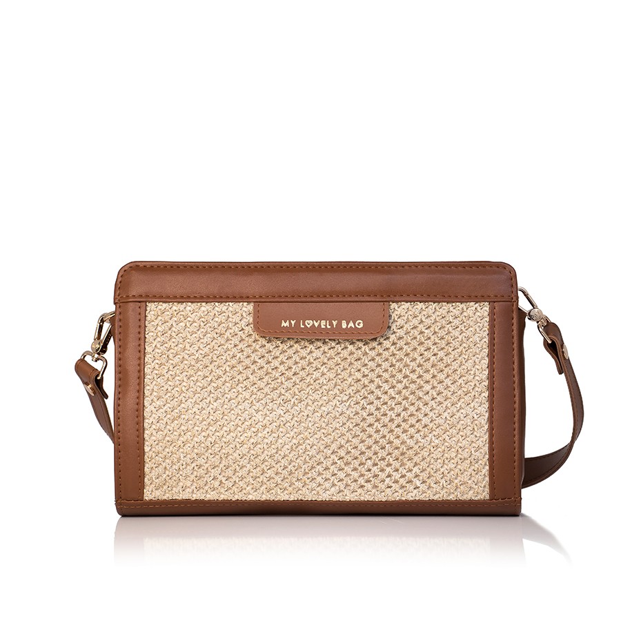 Lovely Bag Frida - Svijetlo Smeđe/Bež Torba, Zlatni Metal