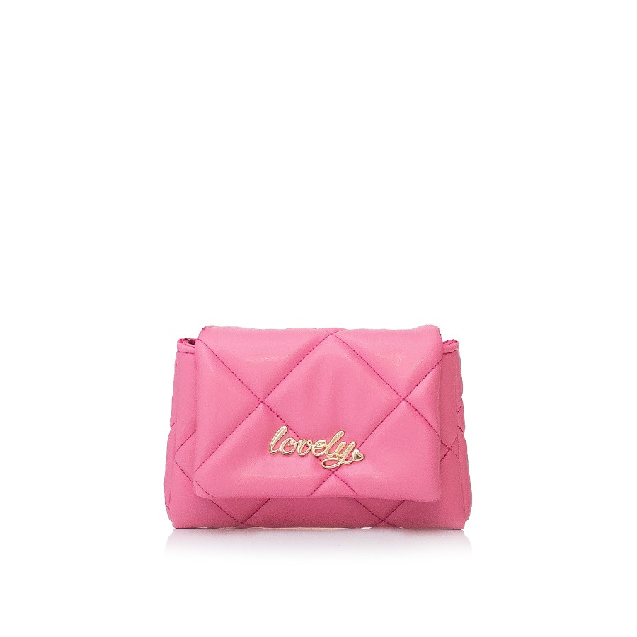 Lovely Bag Diva Girl Lovely - Pink Torba, Crni Metal