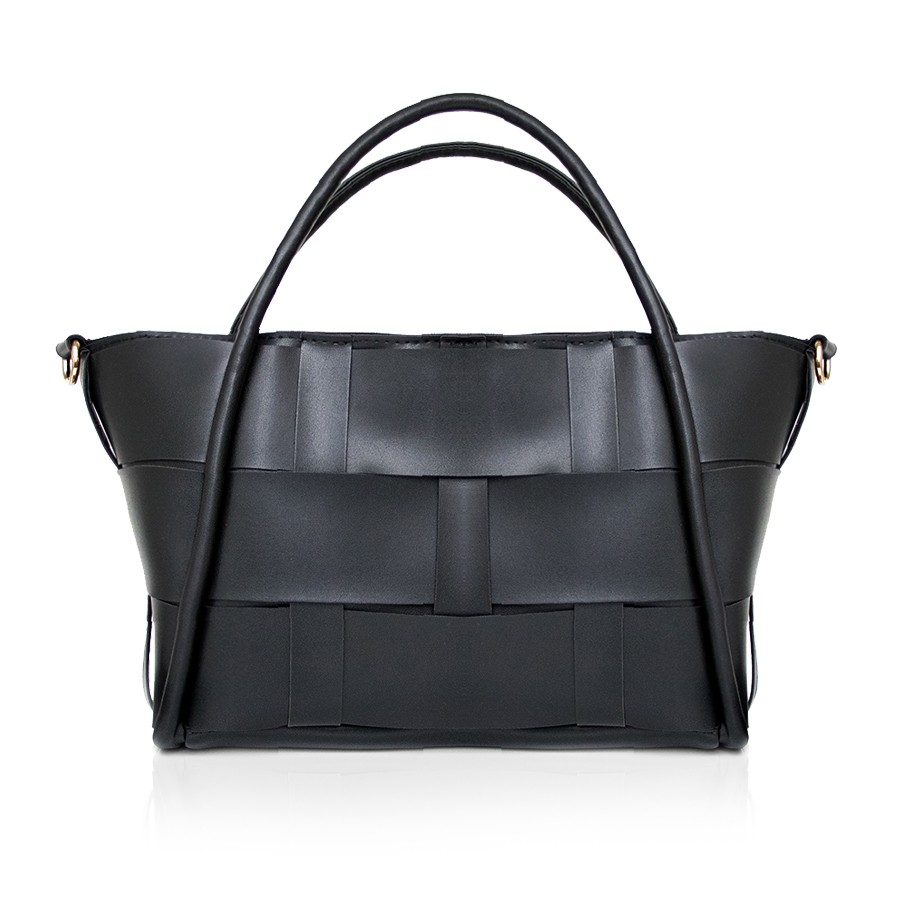 Lovely Bag Gia - Crna Torba, Zlatni Metal