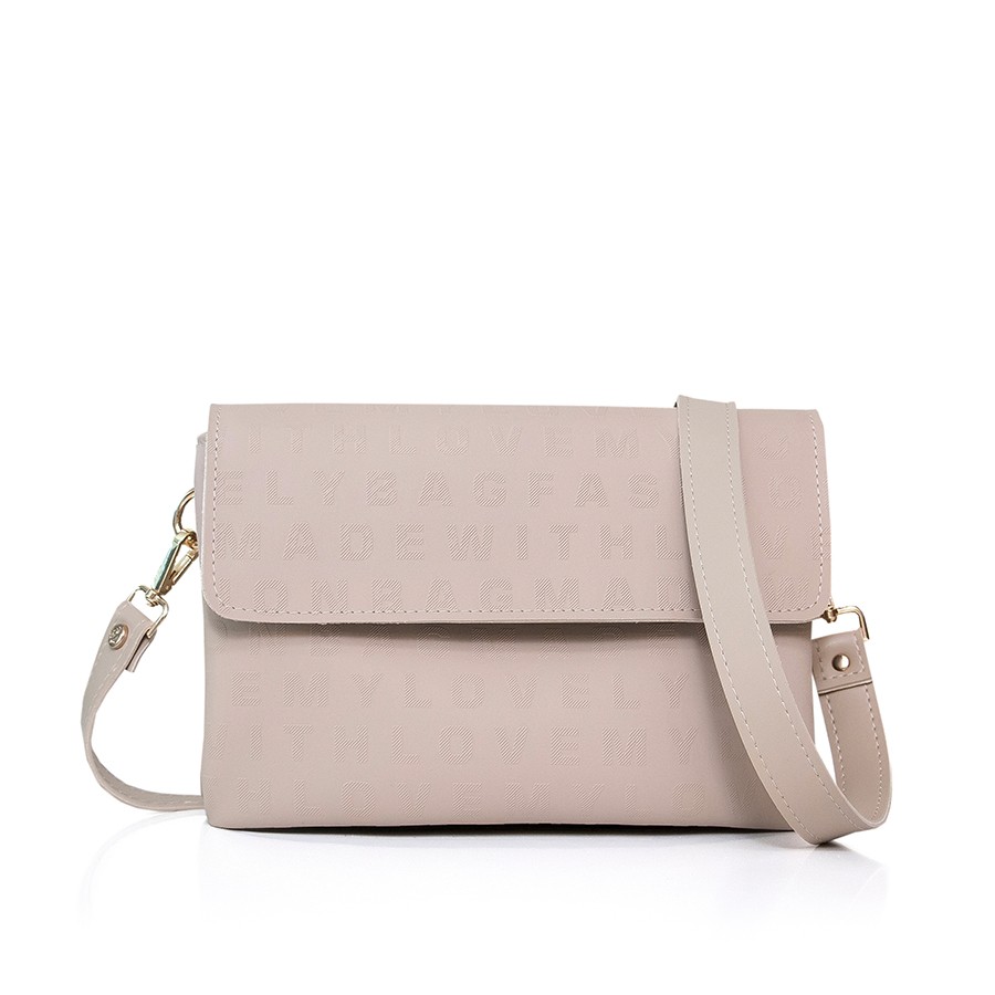 Lovely Bag Letter - Tamno Torba, Zlatni Metal