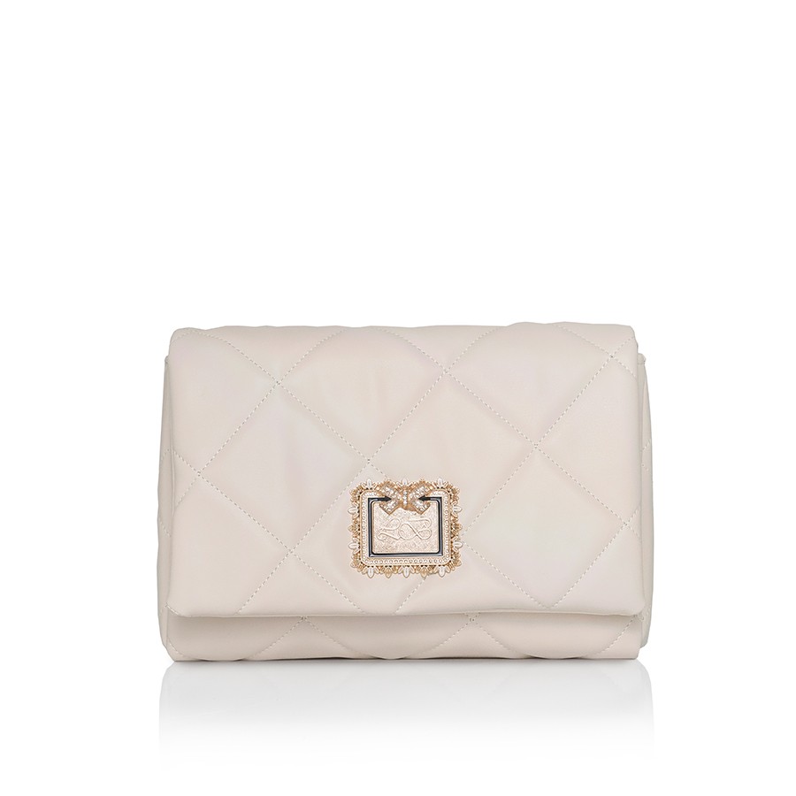 Lovely Bag Diva - Bež Torba, Crni Metal