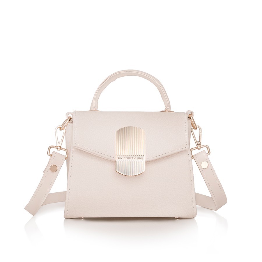 Lovely Bag Eloise - Bež Torba, Crni Metal