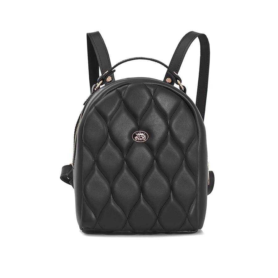 Lovely Bag Lillian - Crni Royal Ruksak, Srebreni Metal