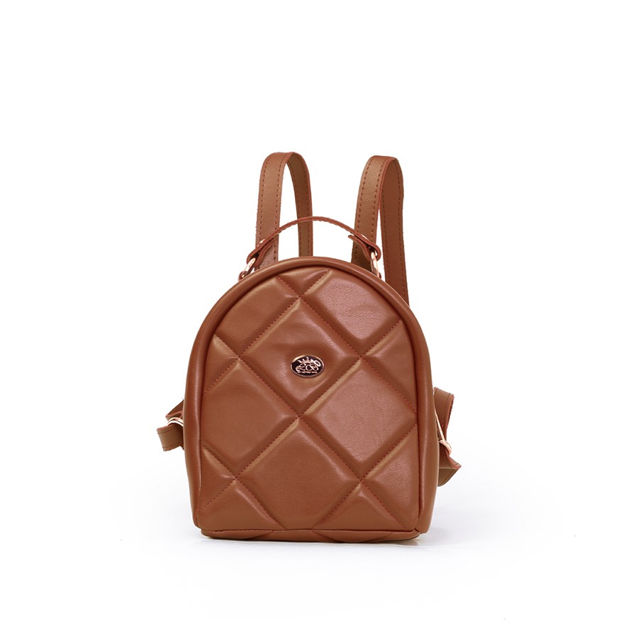 Lovely Bag Lillian Baby - Svijetlo Smeđi Ruksak, Zlatni Metal