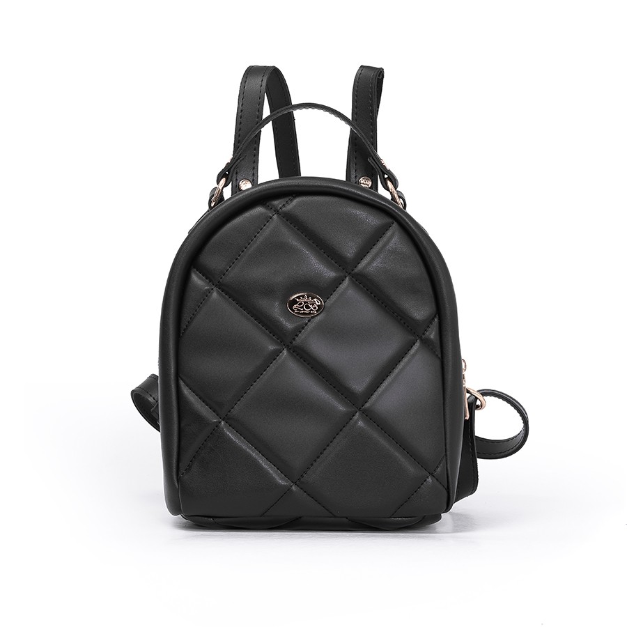 Lovely Bag Lillian - Crni Ruksak, Srebreni Metal