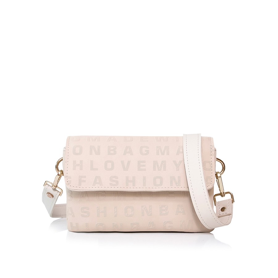 Lovely Bag Letter Baby - Bež Torba, Crni Metal