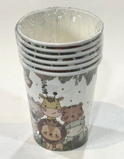 Party Set papirnih caša 250ml 6 kom, Jungle