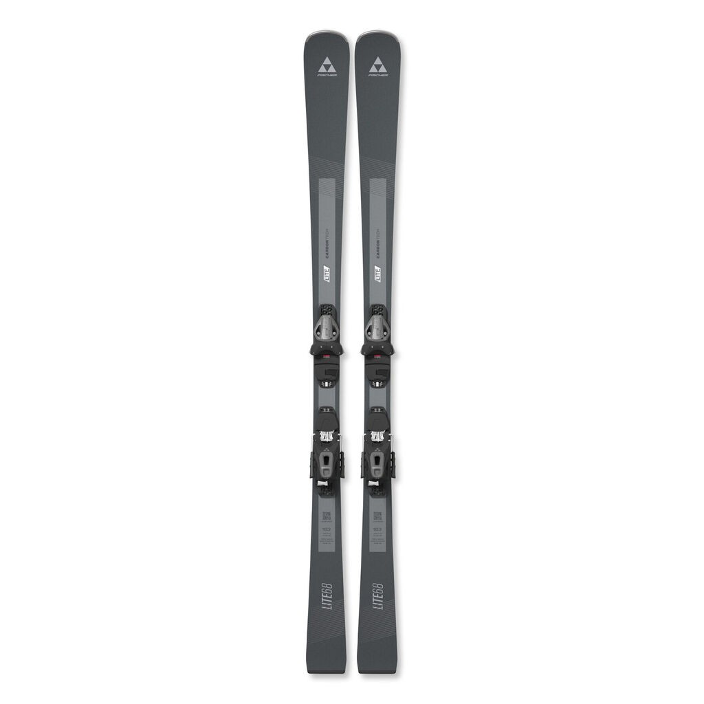 Fischer Skije Set Lite 68 Slr + Vezovi Rs 9 Slr, Sive
