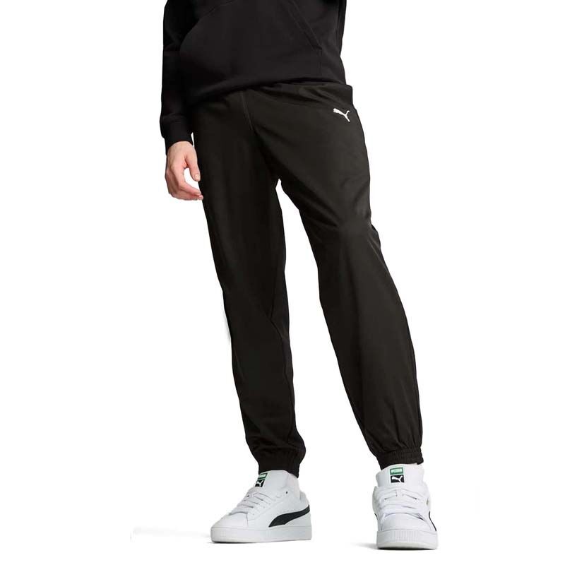 Puma Muške trenerke donji dio Ess Woven Cl, Crne