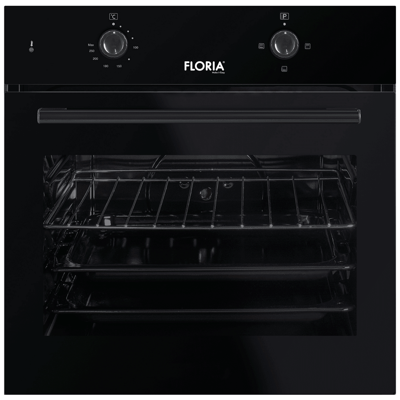 Floria A - ZLN1857 Ugradbena pećnica, zapremina 51 litara, Crna