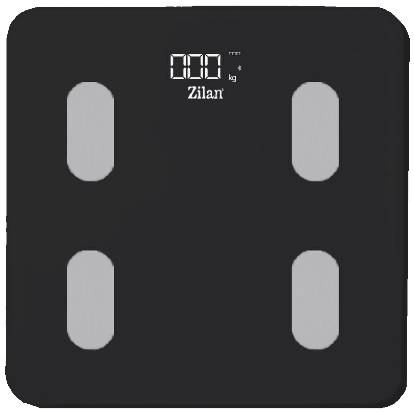 ZILAN ZLN8980 Pametna vaga tjelesna do 180 kg, LED zaslon, Bluetooth, Crna