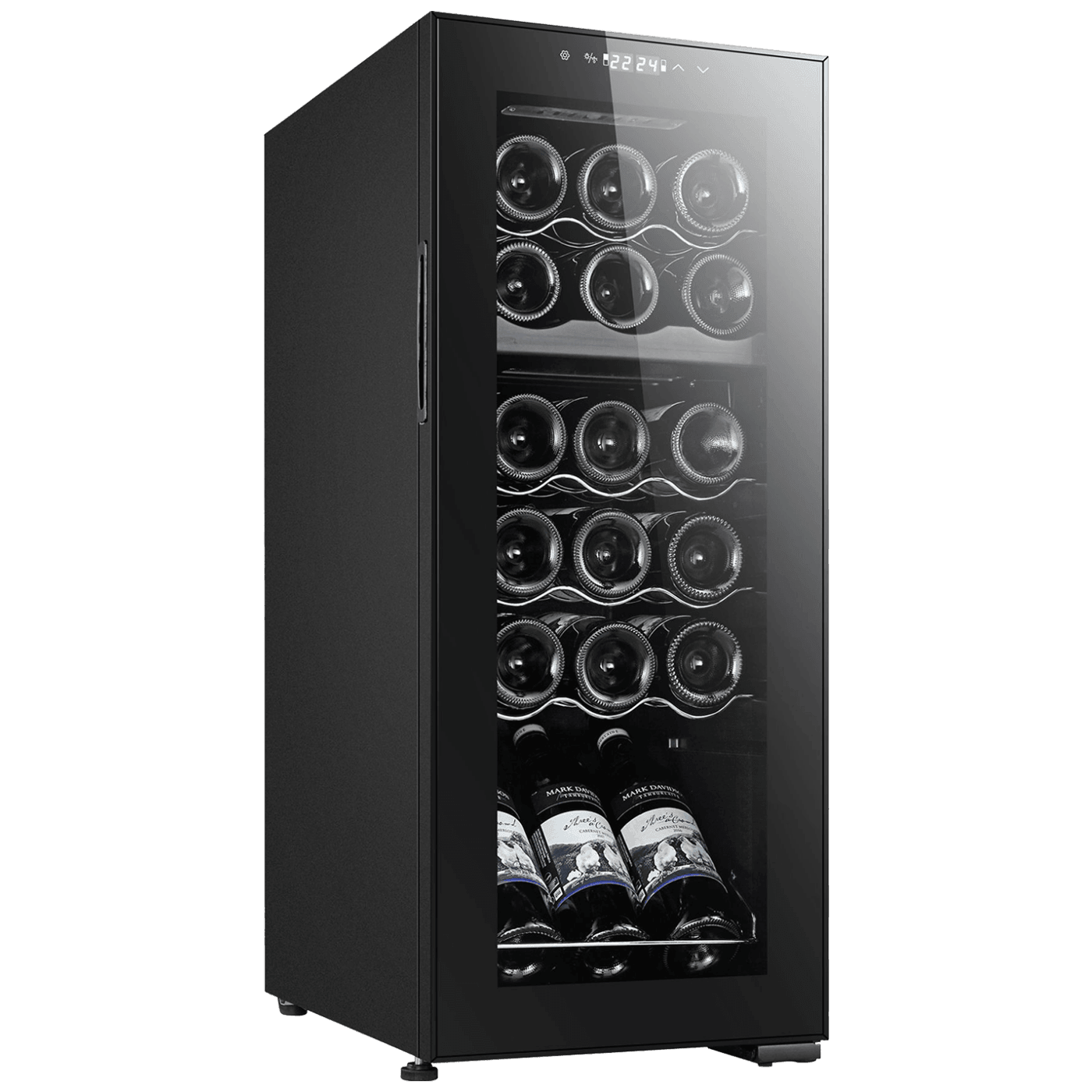 MELCHIONI family VERMENTINO 18 C DUAL Rashladna vinska vitrina, zapremina 50 litara, Crna