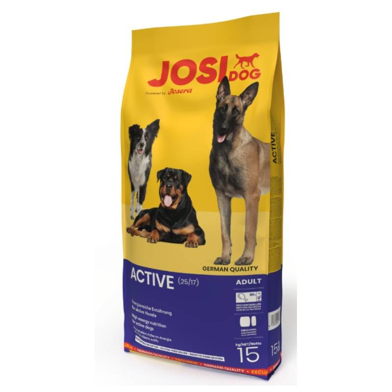 Josera Suha hrana za odrasle pse Josi Dog Active, 15 kg