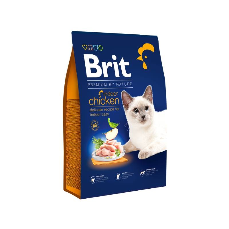 Brit Premium Suha hrana za mačke Indoor, Piletina, 300 g