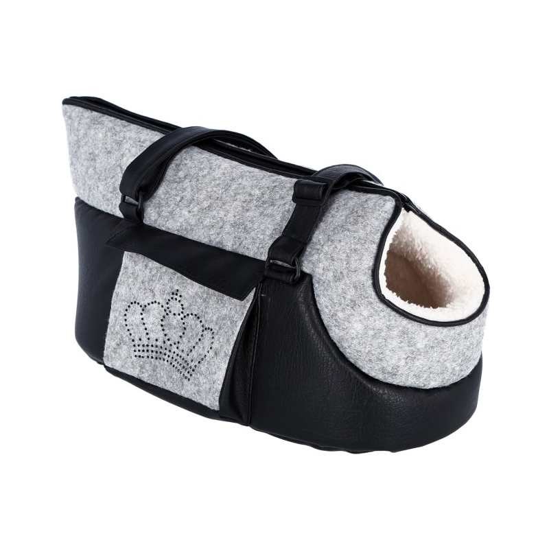 Torba Chiara za pse, 40x20x21 cm, Sivo-crna