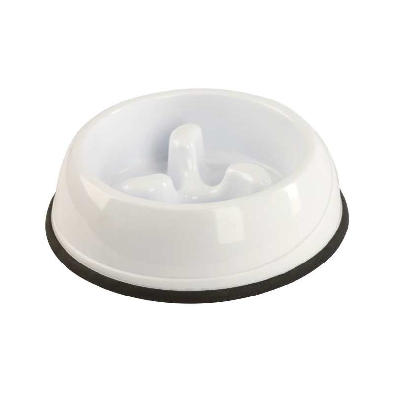 Posuda za pse od plastike AntiDribble, 500 ml, Bijela