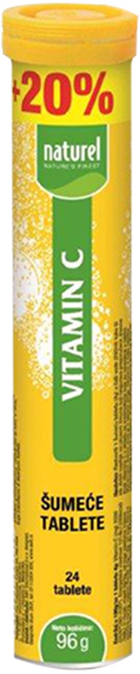 Naturel šumeće tablete s vitaminom C, 24 komada