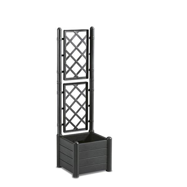 Četvrtatsta kutija za cvijeće sa ljestvama, Crna