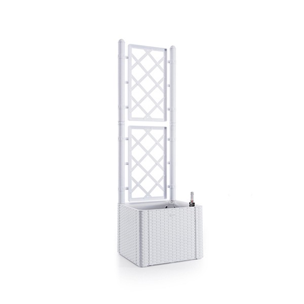 Natural Deluxe četvrtasta kutija za cvijeće sa ljestvama, Bijela