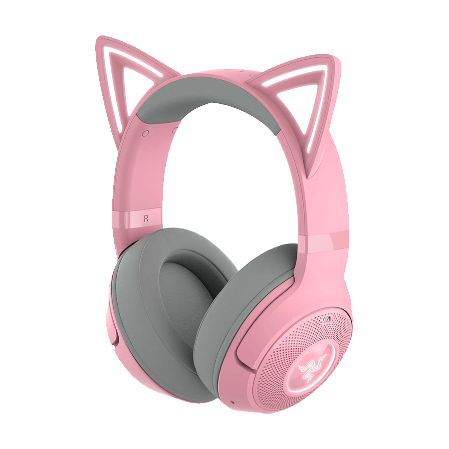 Razer Slušalice Kraken Kitty V2 BT - Quartz Edition - Wireless Bluetooth RGB Headset with Kitty Ears - FRML Packaging, RZ04-04860100-R3M1