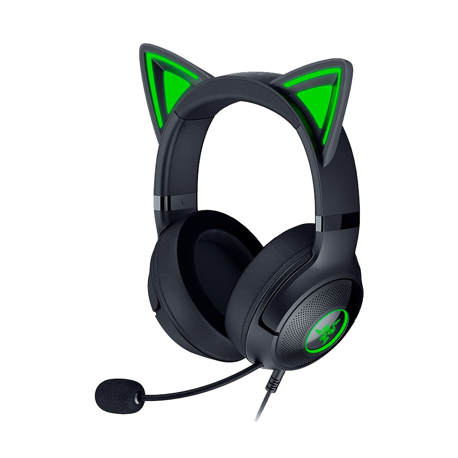 Razer Slušalice Kraken Kitty V2 - USB Headset with RGB Kitty Ears - Black - FRML Packaging RZ04-04730100-R3M1