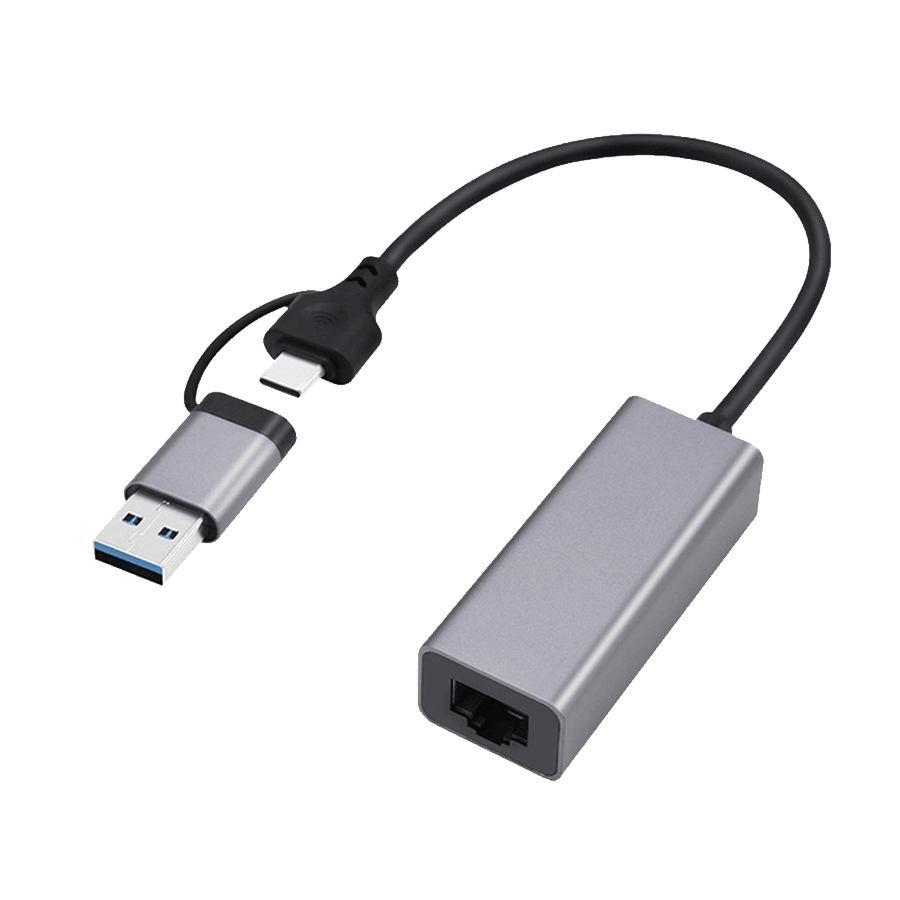 Gembird LAN adapter USB-A + Type-C to Ethernet 2.5Gb