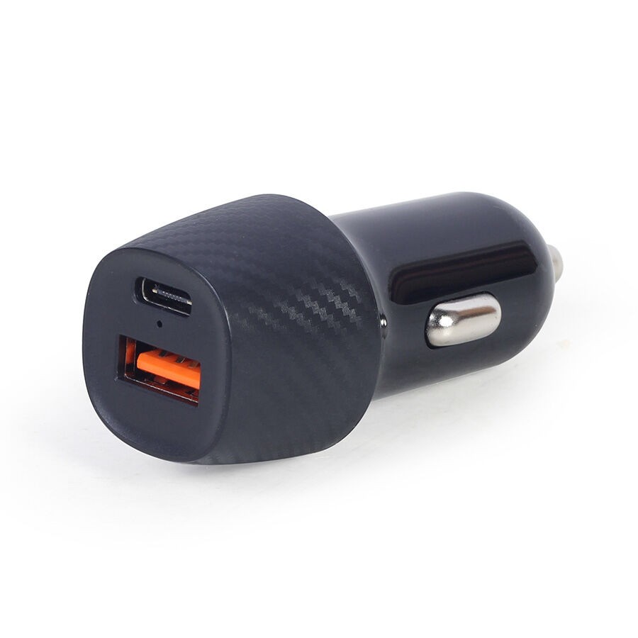 Gembird USB auto punjač Fast Charger 2-port USB-A + Type-C PD 18W