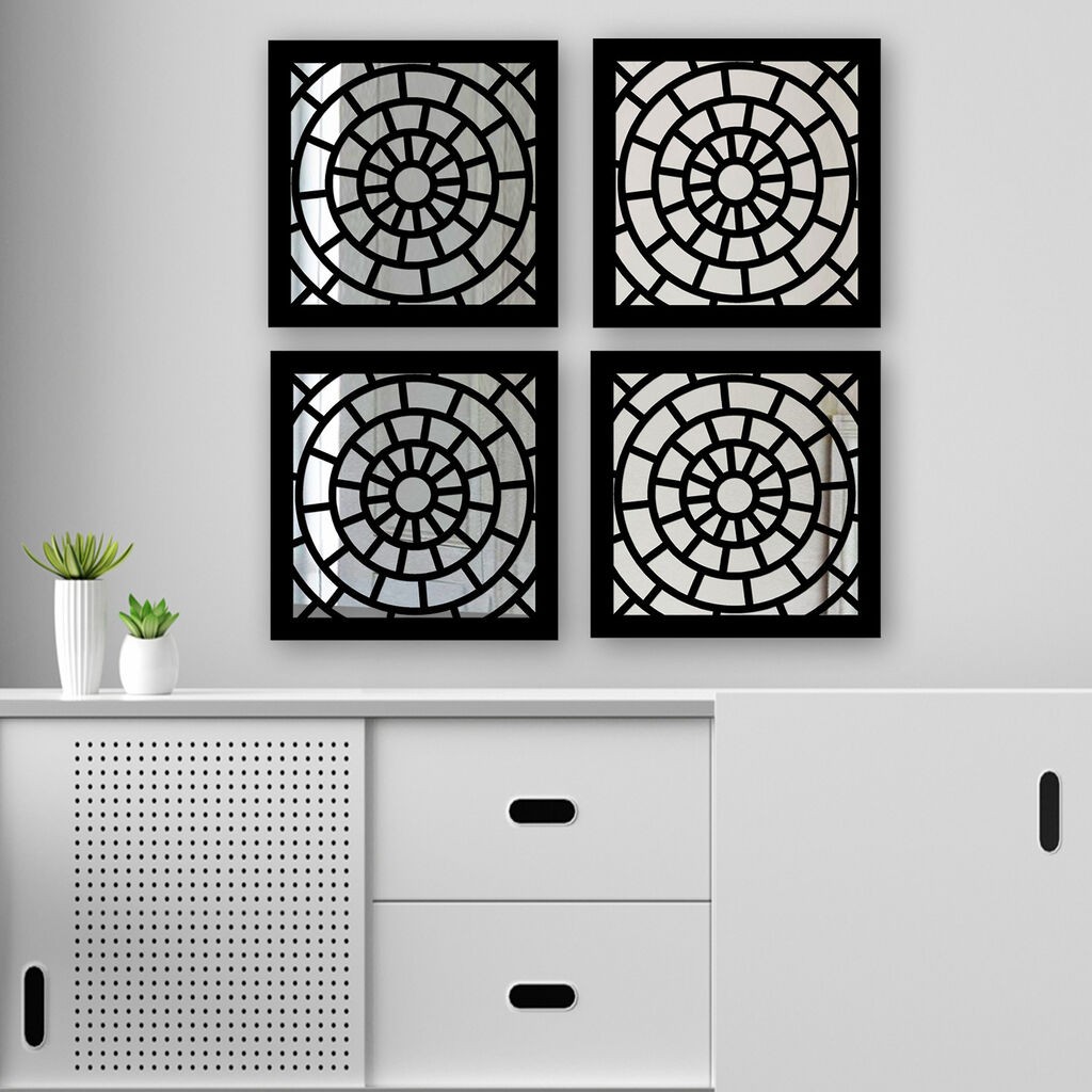 Set ogledala Wallity SYH1168116865, crna