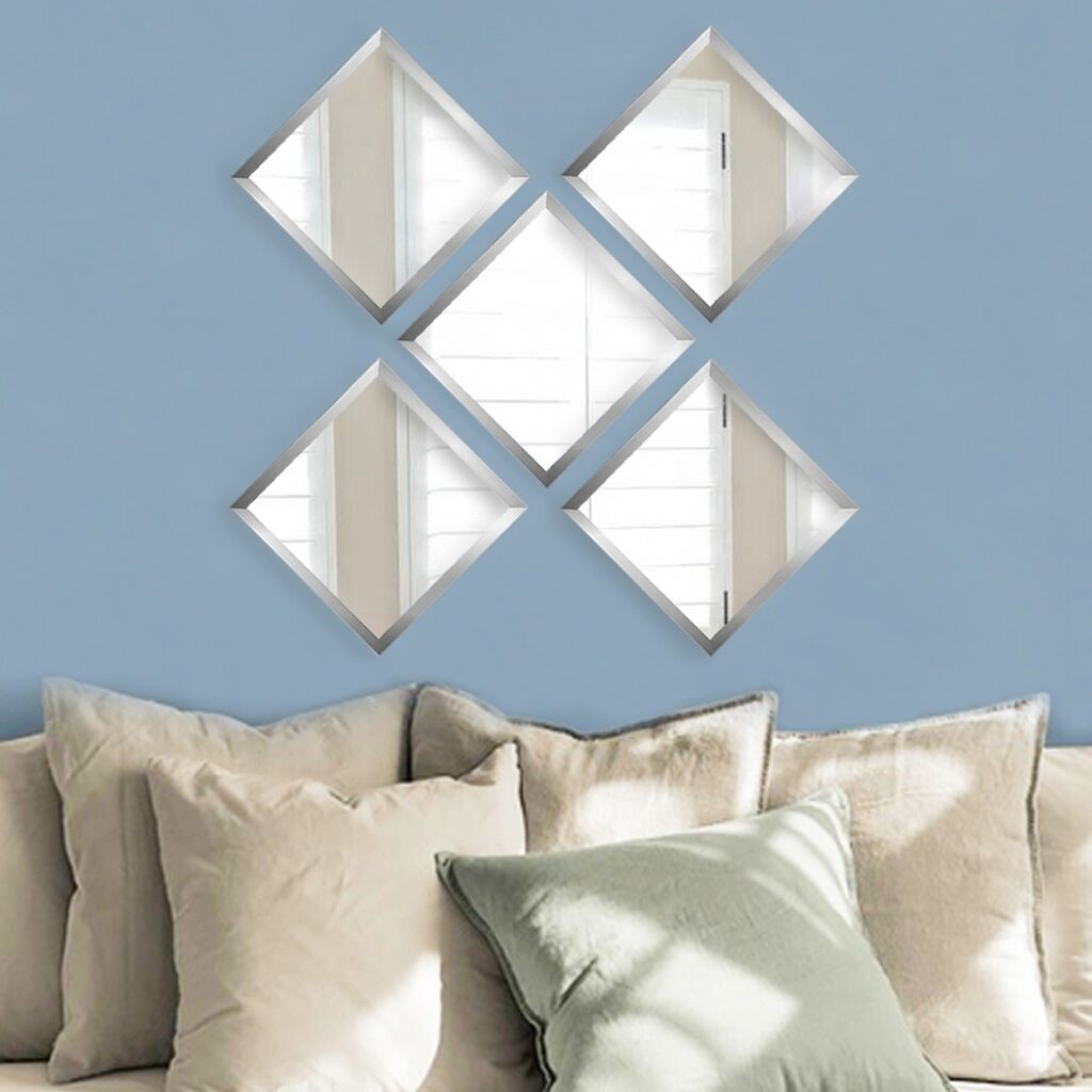 Set ogledala Wallity SETAYNA_030, srebrna