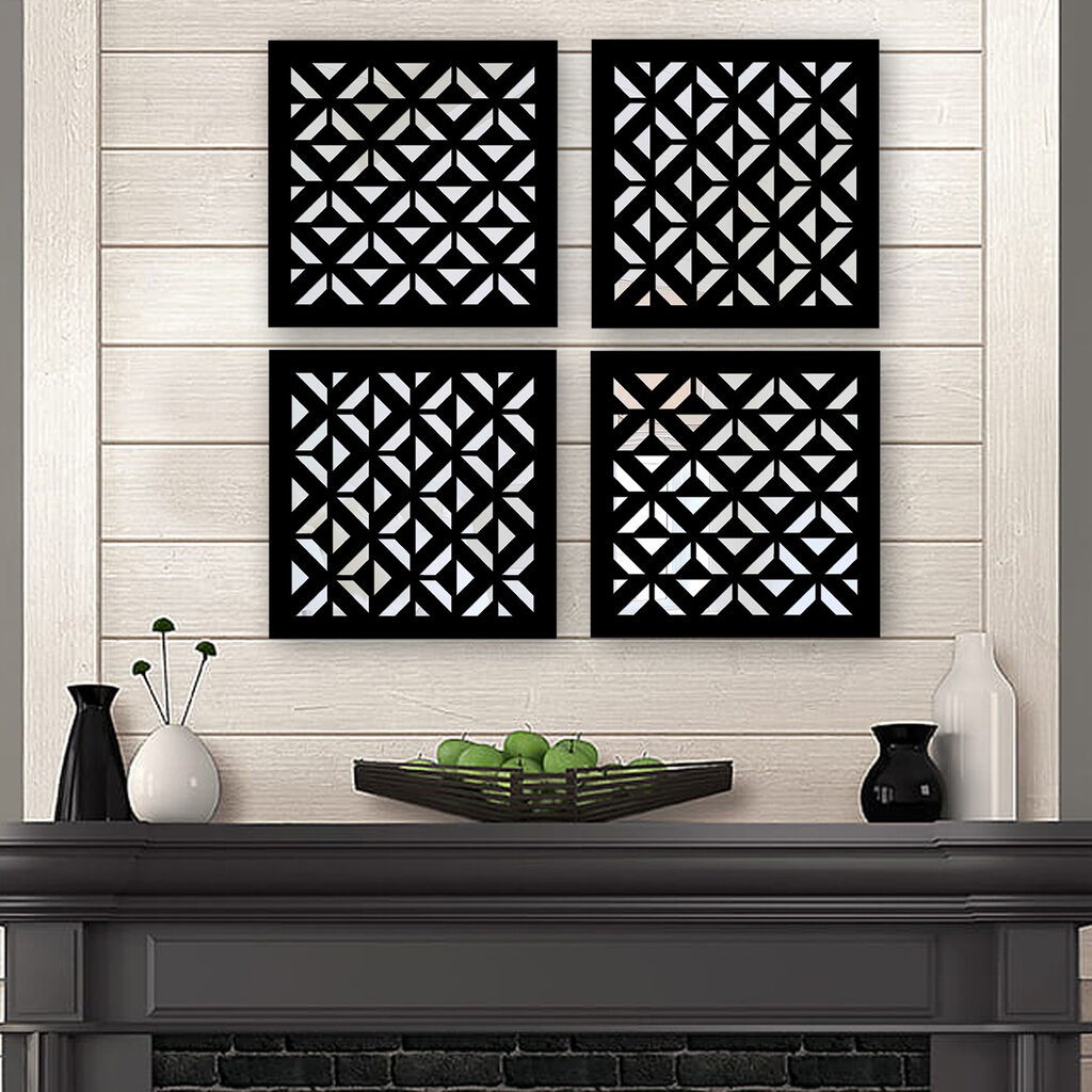 Set ogledala Wallity SYH15088400394, crna