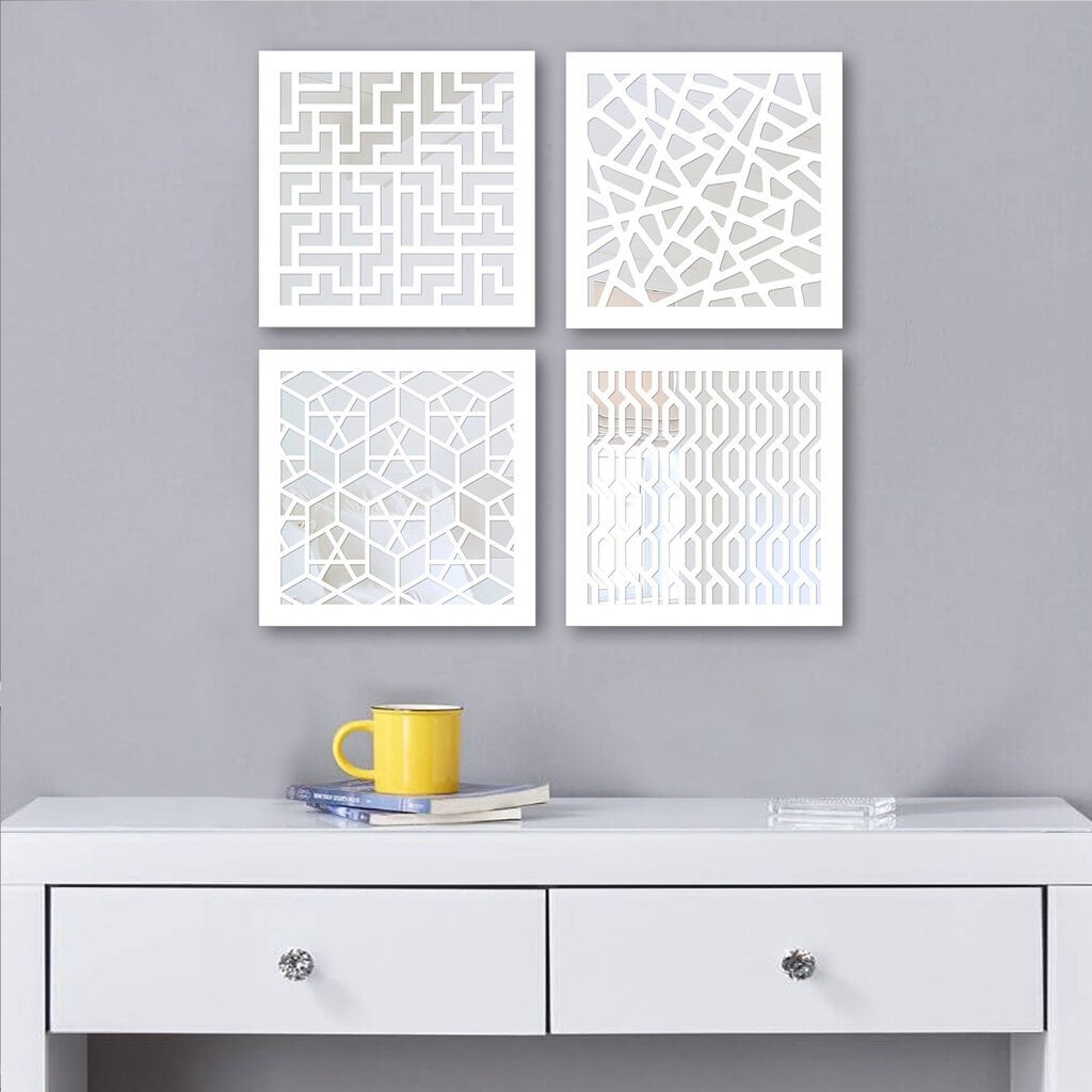 Set ogledala Wallity BYZ7436502136115, bijela