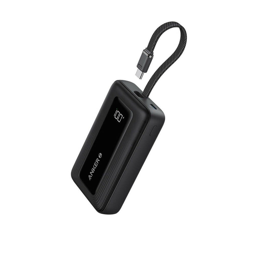 Anker Eksterna baterija sa USB-C kablom Zolo, 10000 mAh, 30W, Crna