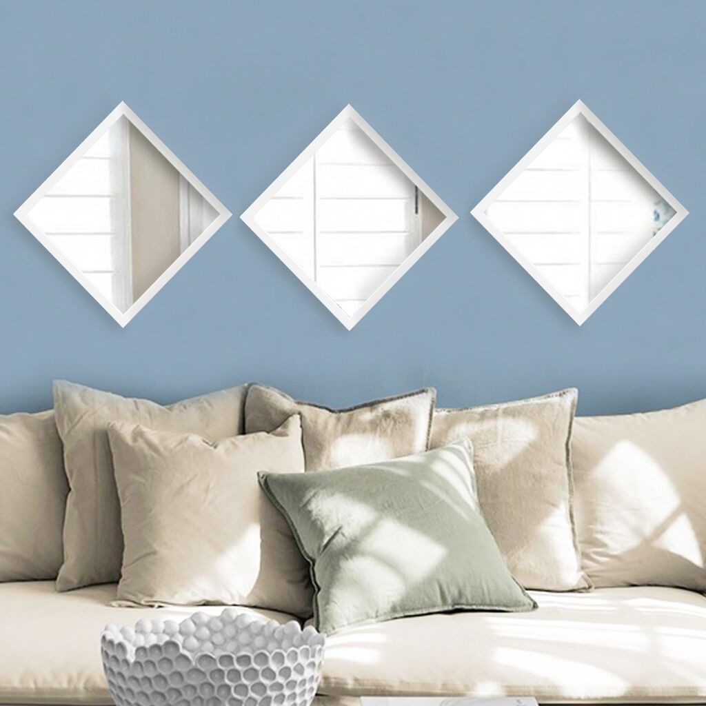 Set ogledala Wallity SETAYNA_052, bijela