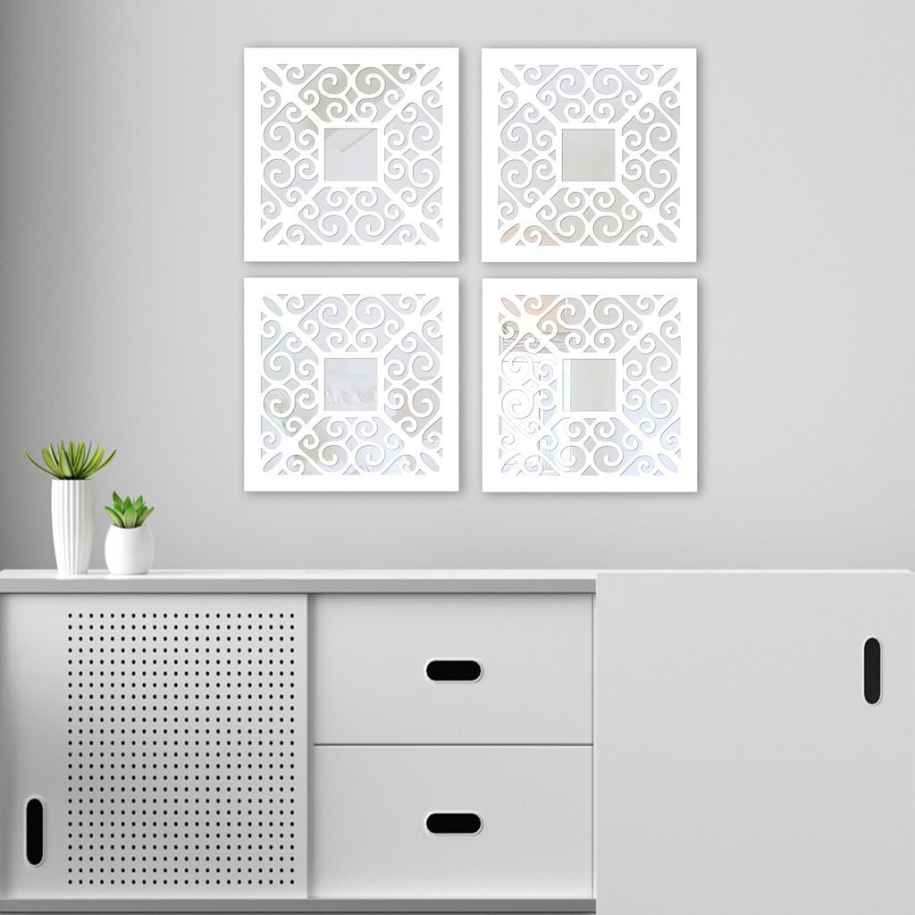 Set ogledala Wallity BYZ06833628, bijela