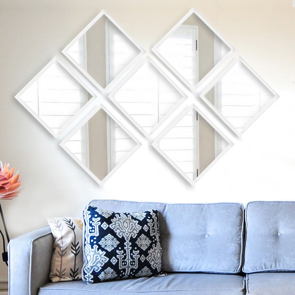 Set ogledala Wallity SETAYNA_021, Bijela