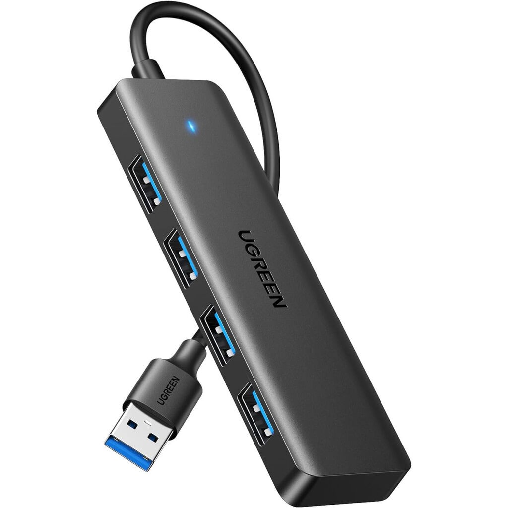 UGreen USB 3.0 Hub, 4x USB-A porta, Crni