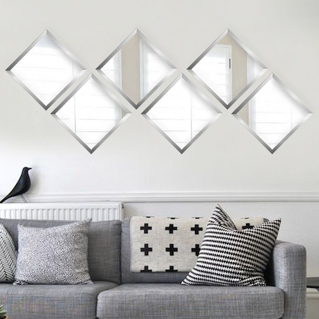 Wallity Set ogledala SETAYNA_026, Srebrna