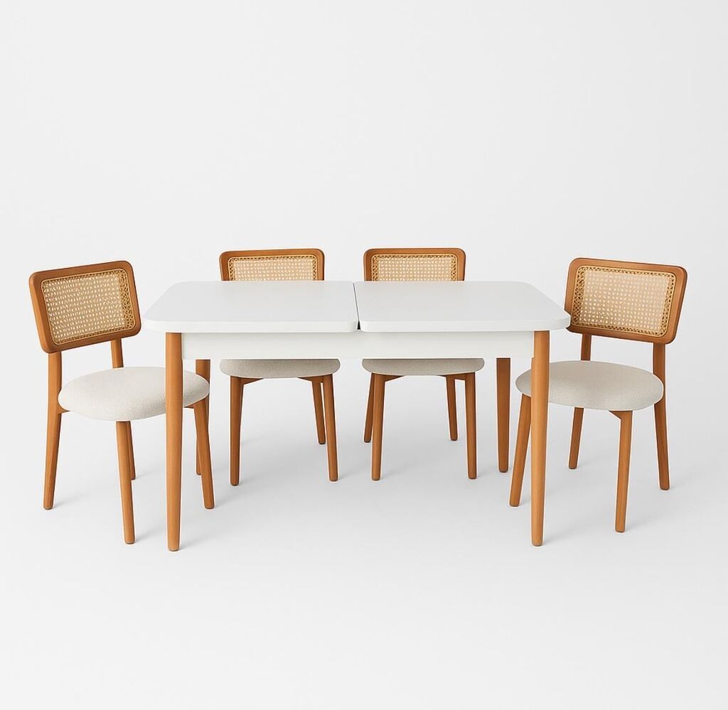 Hanah Home Trpezarijski set Natura, smeđe-bijela