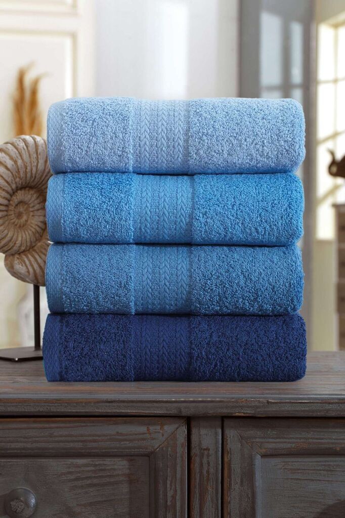 L'essentiel Maison Rainbow set ručnika, 50x85 cm, 4 komada, plavi